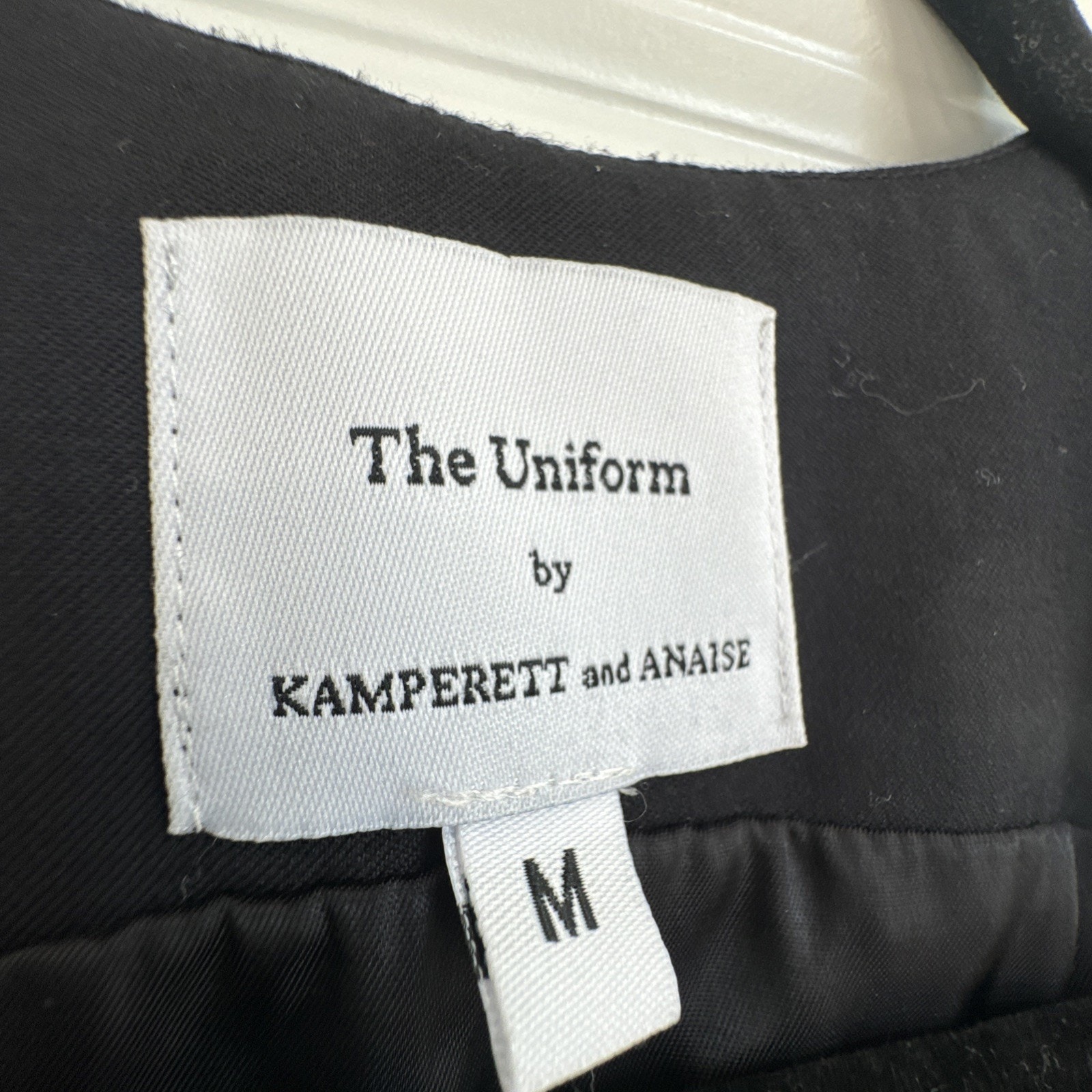 Kamperett X Anaise The Uniform Wool Black Vest Size Medium — image 2 of 8
